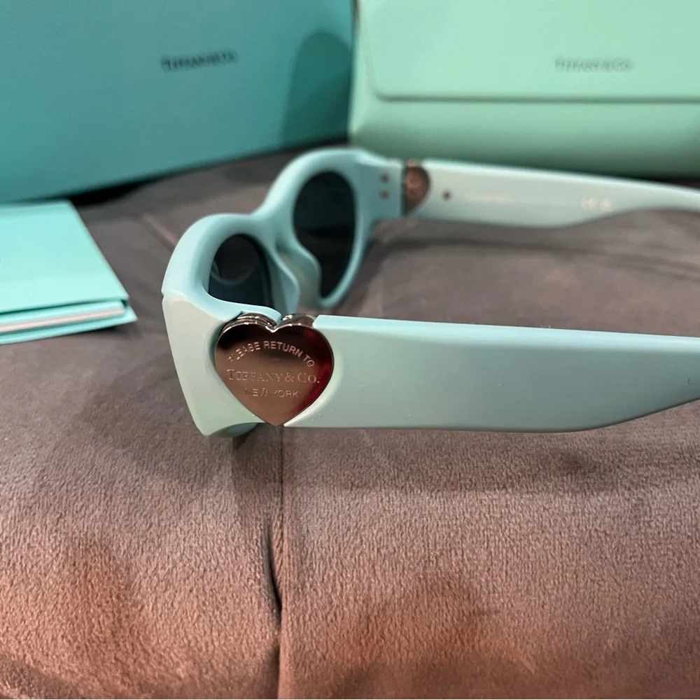 Tiffany & Co. Signature Blue Sunglasses with Case